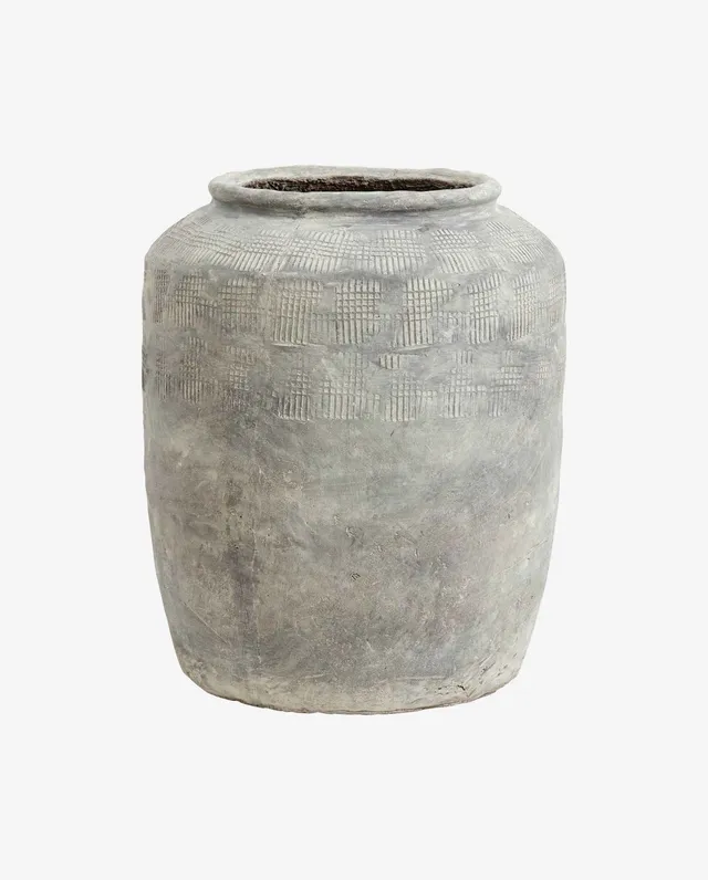 Bambua Cema vaso XL grigio da interno