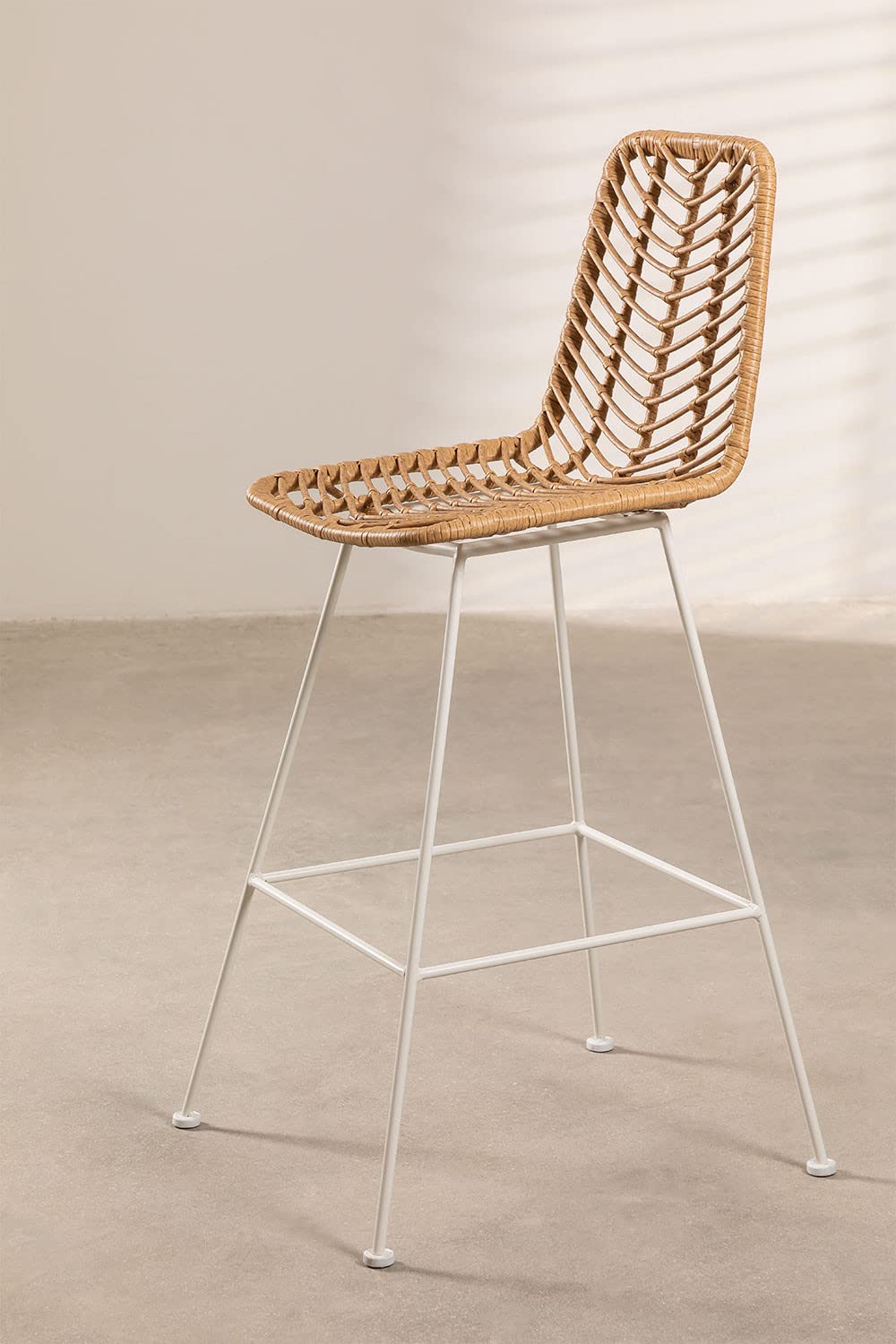 Sklum Gouda sgabello rattan naturale 75 cm