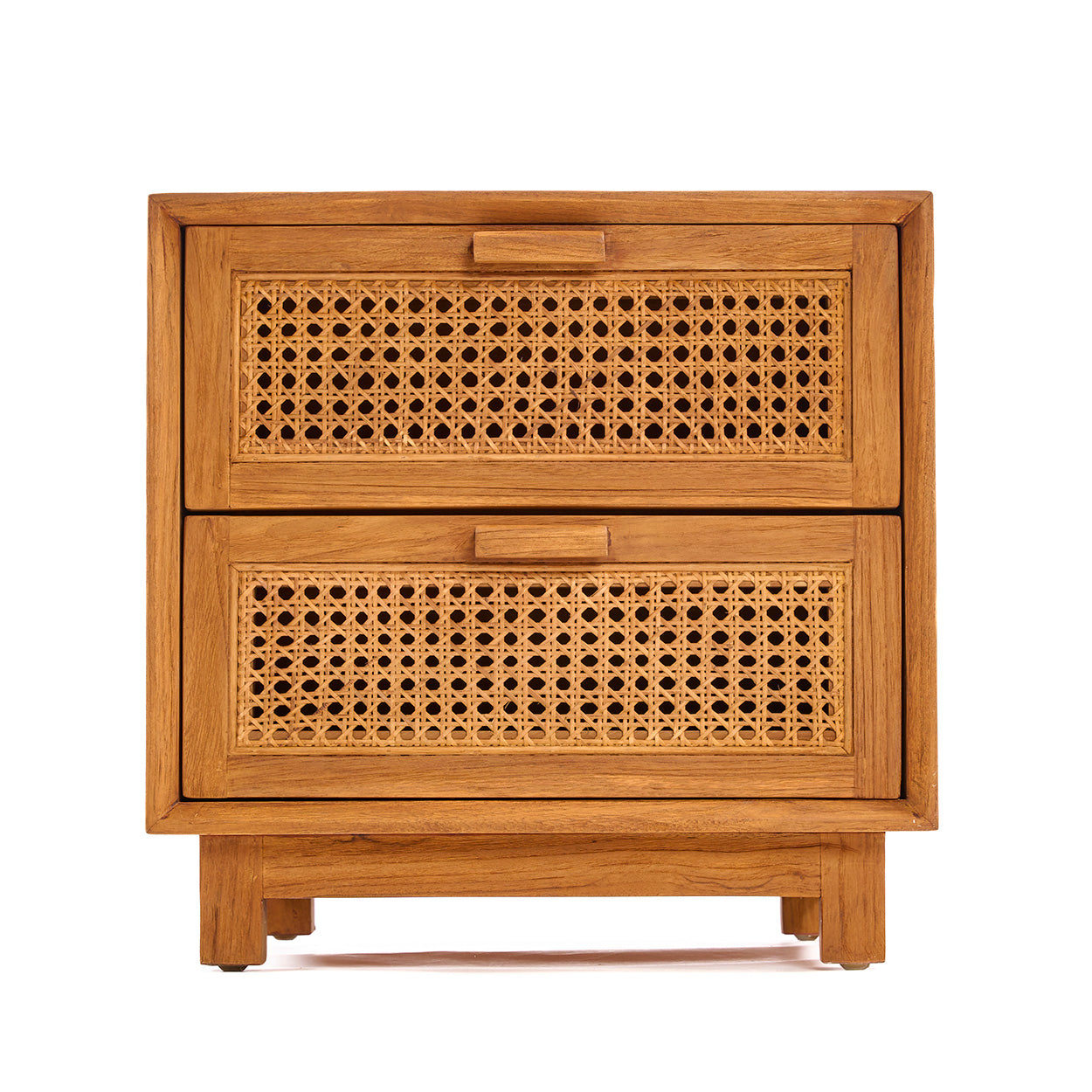 Bambua Harmony comodino naturale teak e rattan