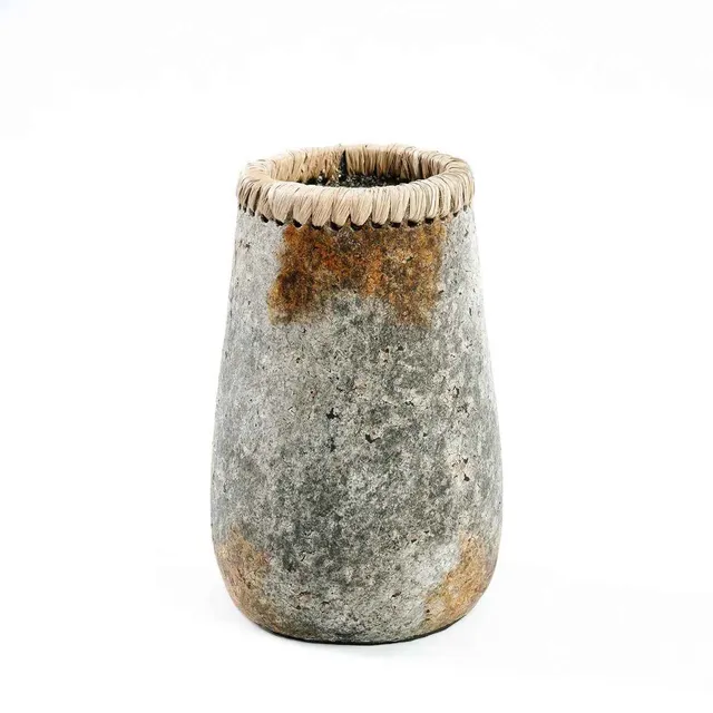 Bambua The Sneaky Vase vaso terracotta Grigio S