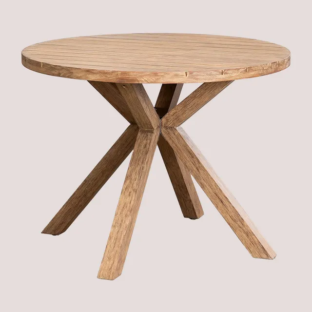 Sklum Naele Ø100 cm tavolo da giardino rotondo in eucalipto