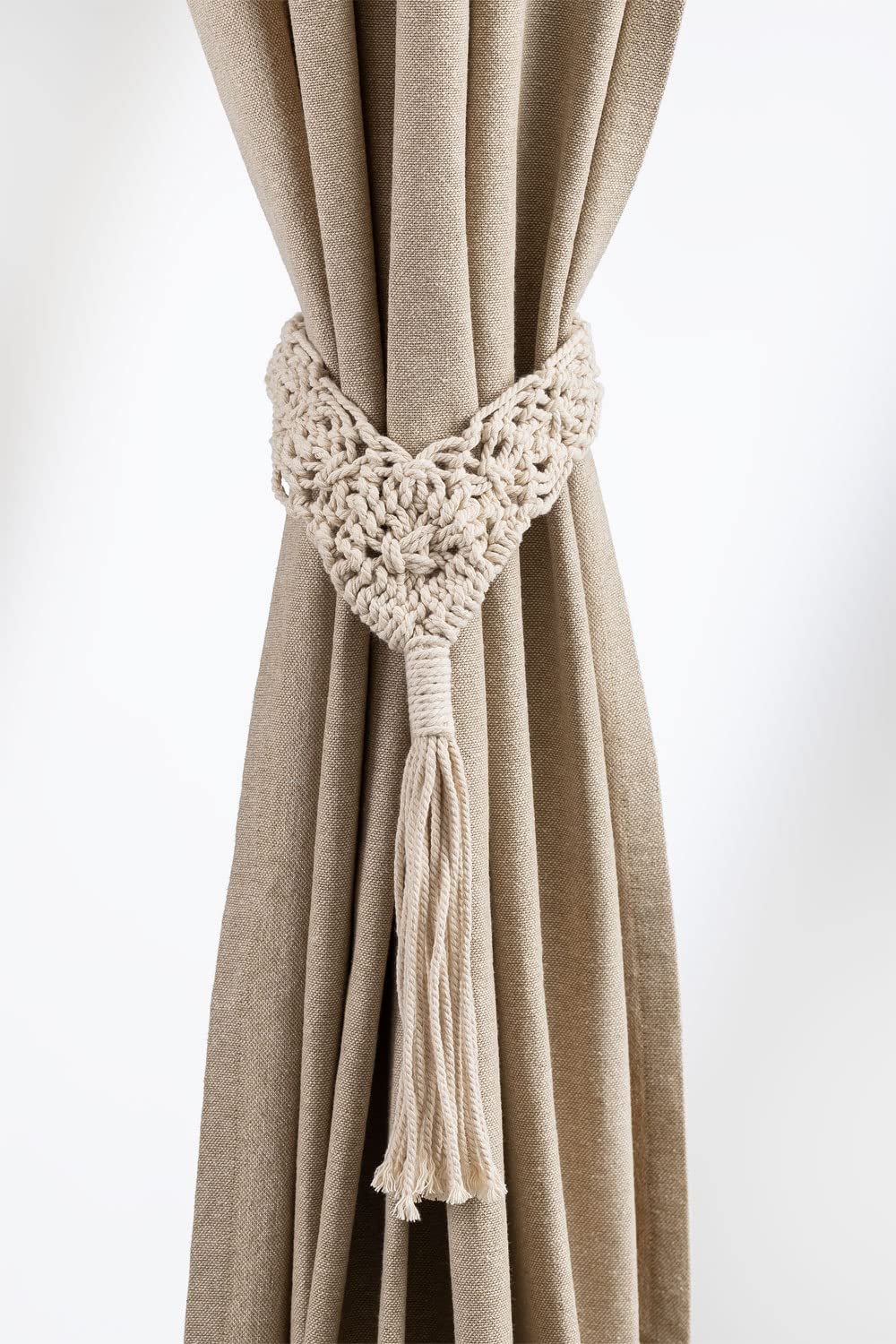 Sklum Ivana fermatende in cotone beige crema set 2