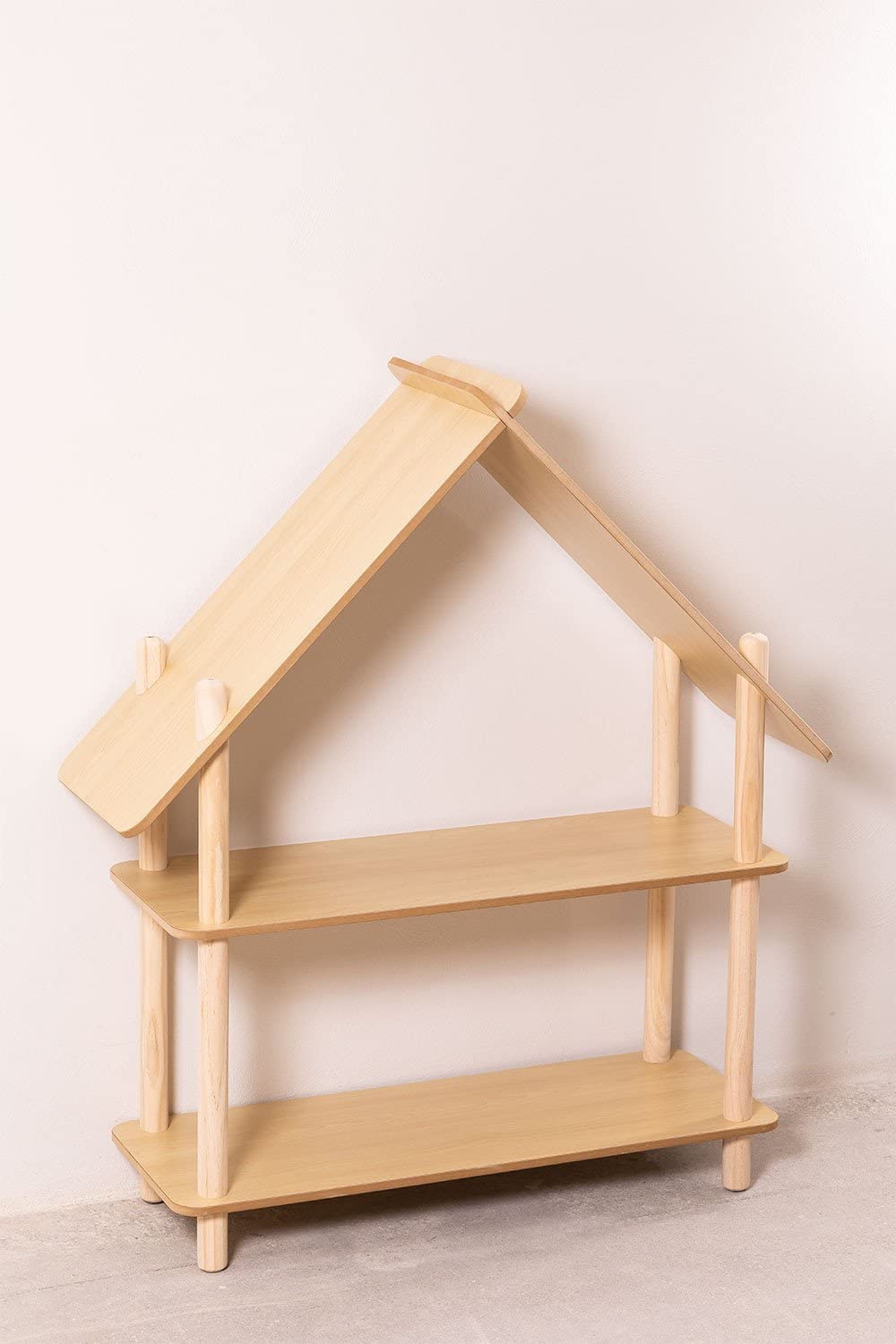 Sklum Zita Kids Mensola Legno 2 Ripiani Naturale