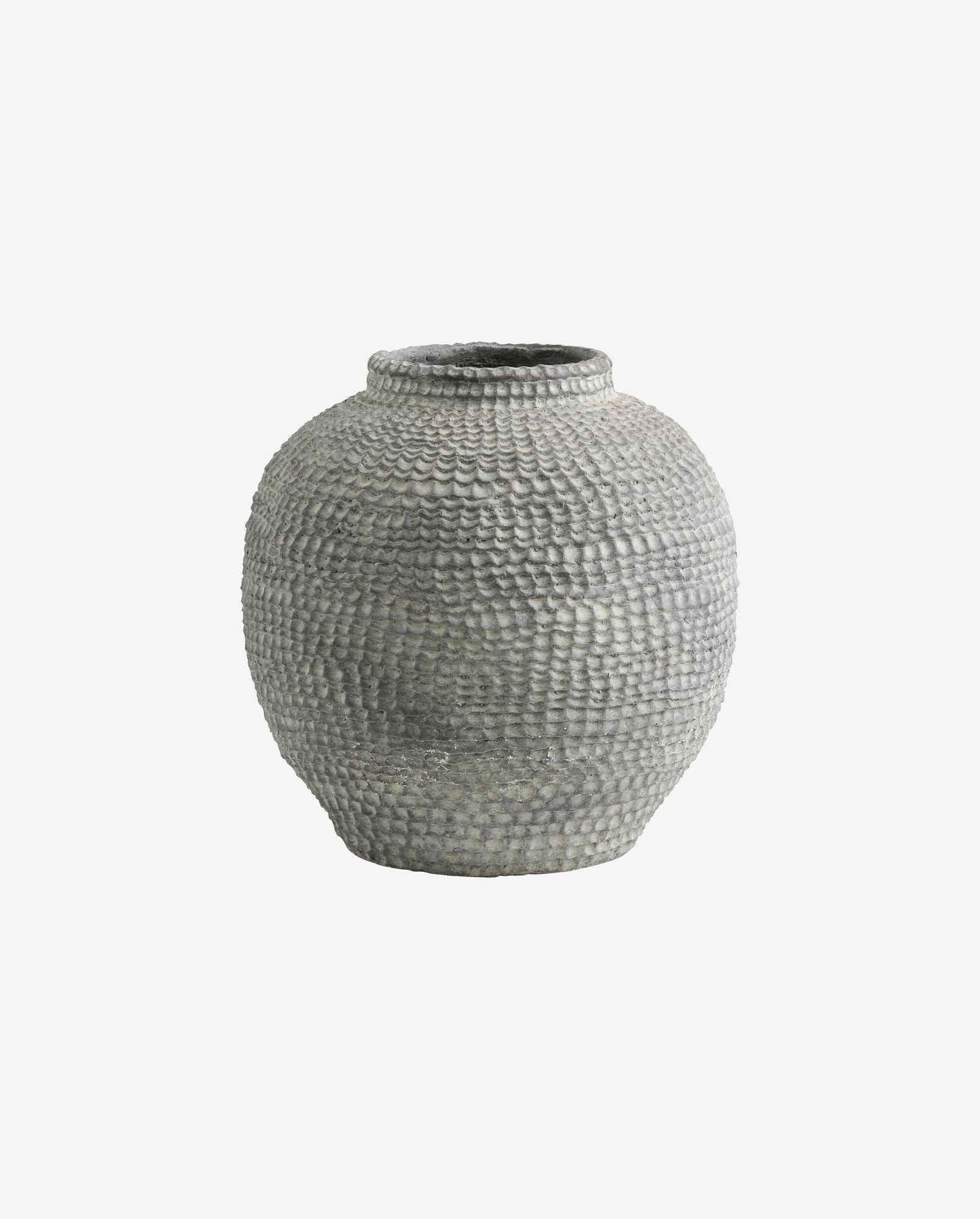 Bambua Rupa vaso decorativo cemento grigio