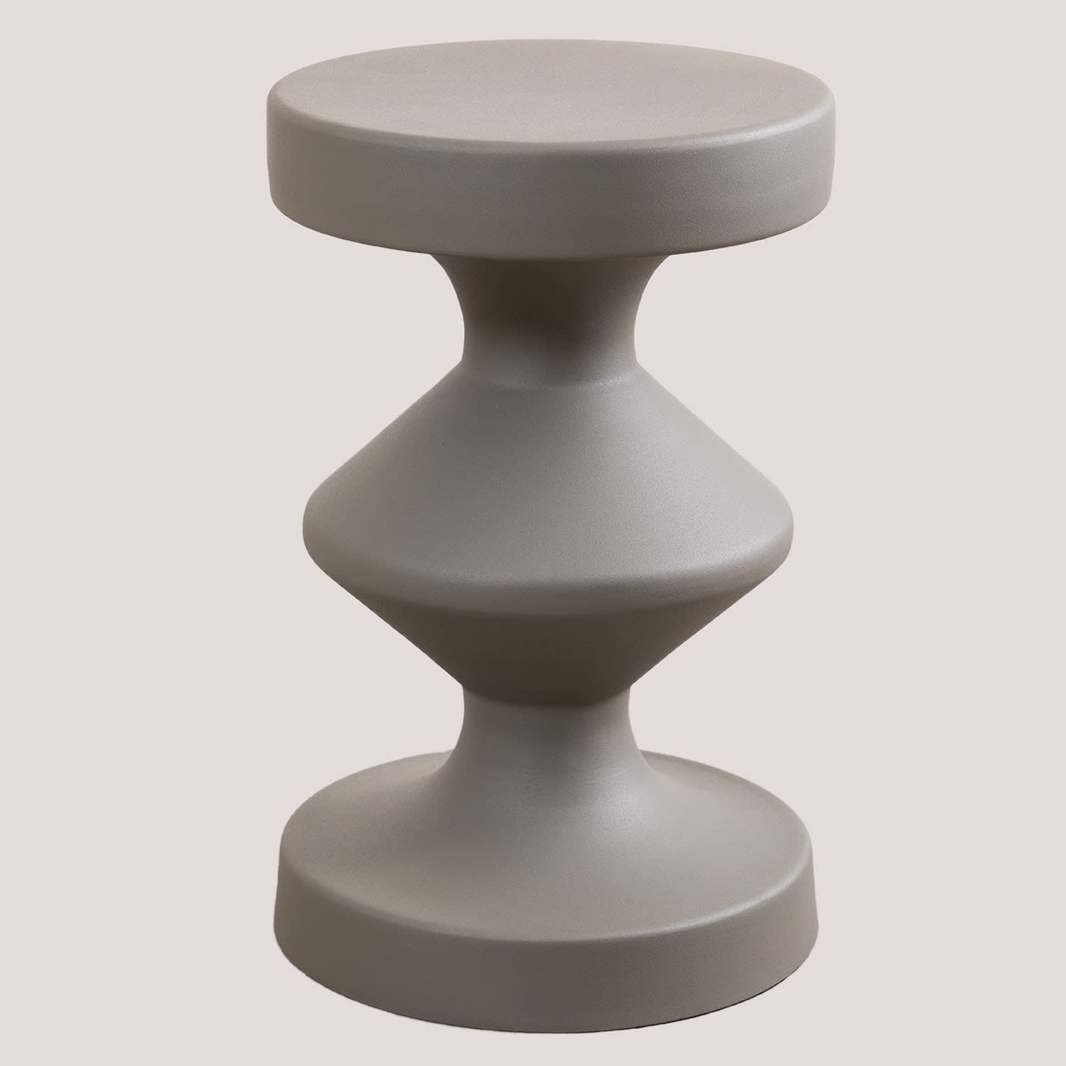 Sklum Zhou tavolino rotondo in metallo 31 cm grigio
