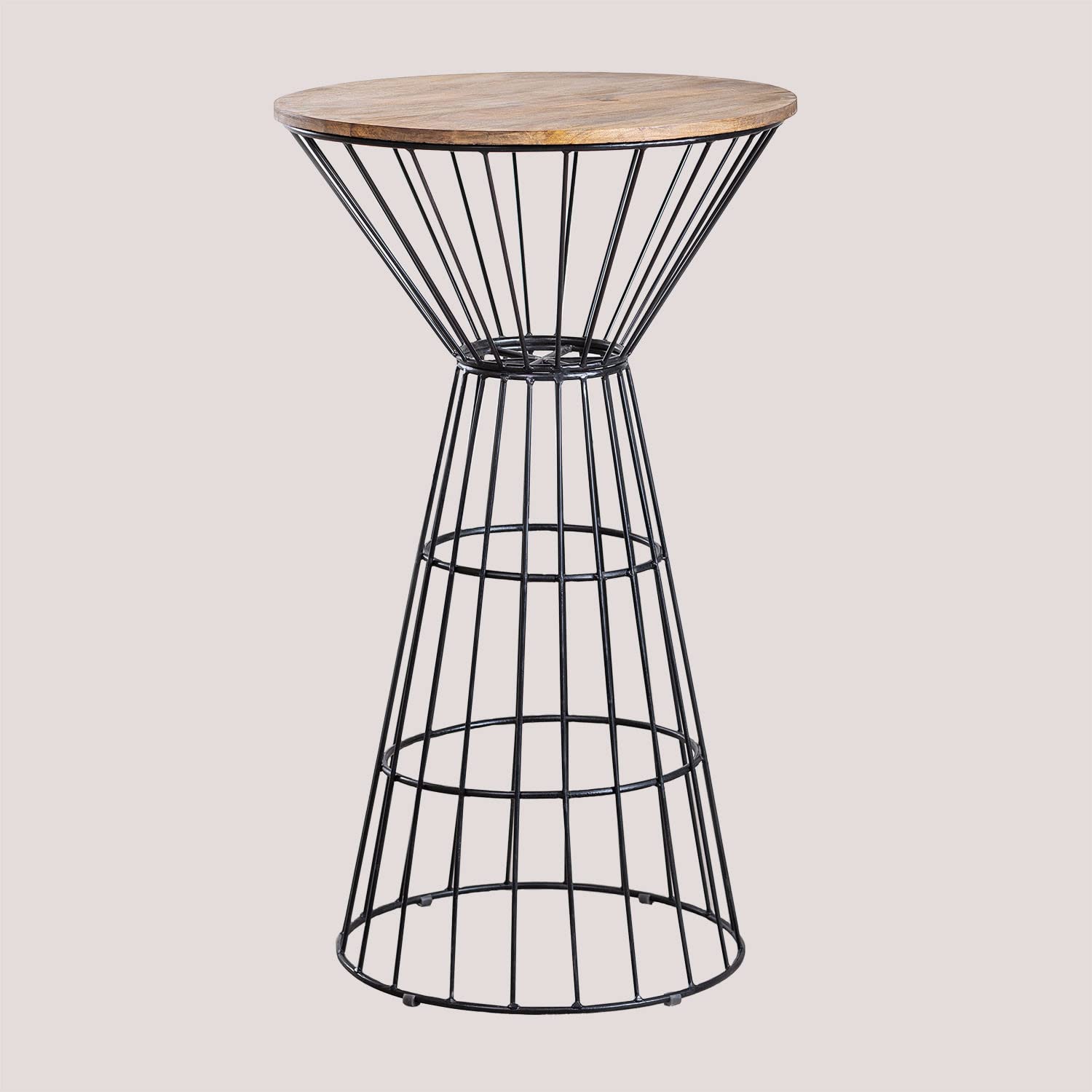 Sklum Bienny tavolo bar alto tondo Ø62 cm nero