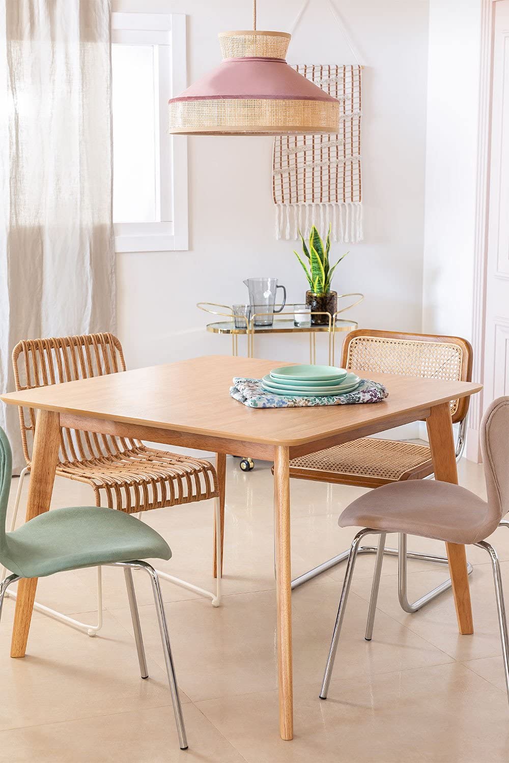 Sklum Kerhen tavolo da pranzo quadrato 100x100 cm