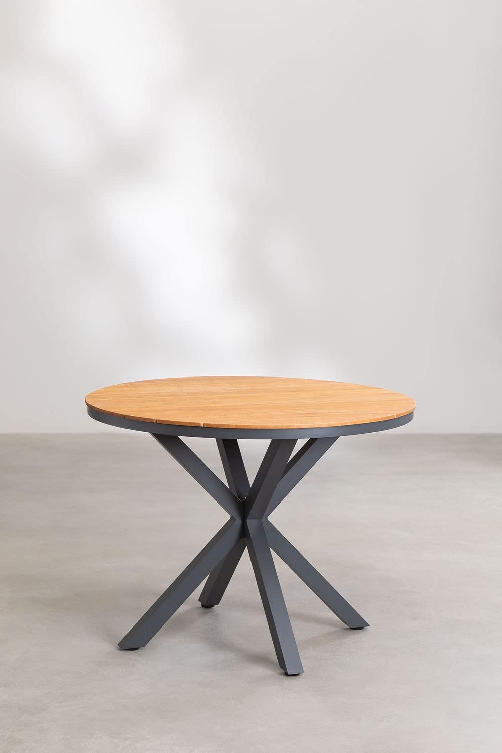 Sklum Archer tavolo giardino rotondo antracite Ø100 cm