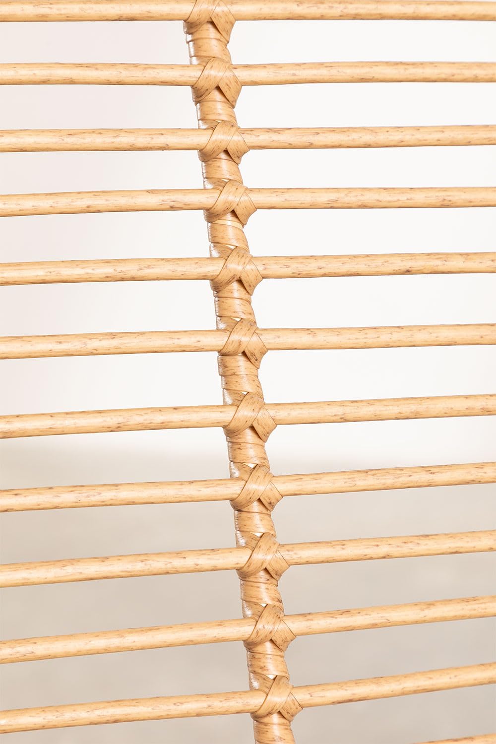 Sklum Eska sgabello alto da giardino bianco 75 cm rattan