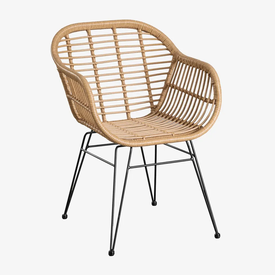 Sklum Zole sedia da giardino rattan sintetico braccioli