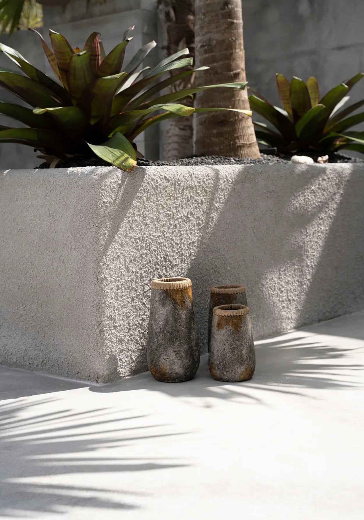 Bambua Sneaky L vaso terracotta grigio