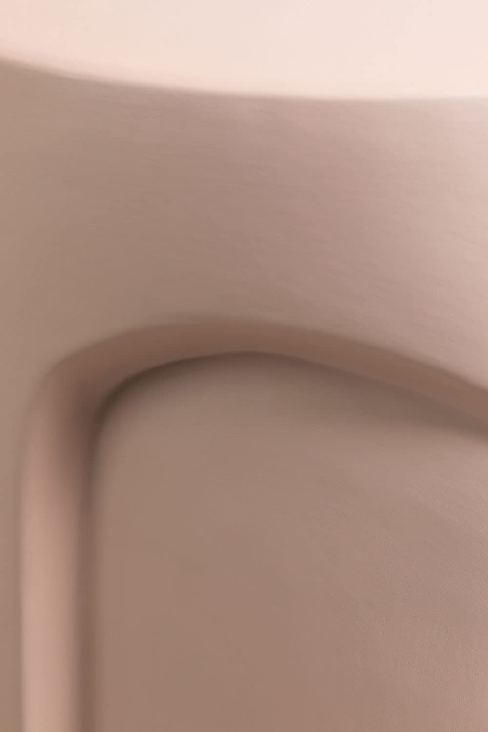 Sklum Otam Tavolino Rotondo in Ceramica Marrone Ø31 cm