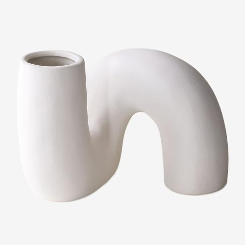 Sklum Mardig vaso ceramica 14,5 cm curvo