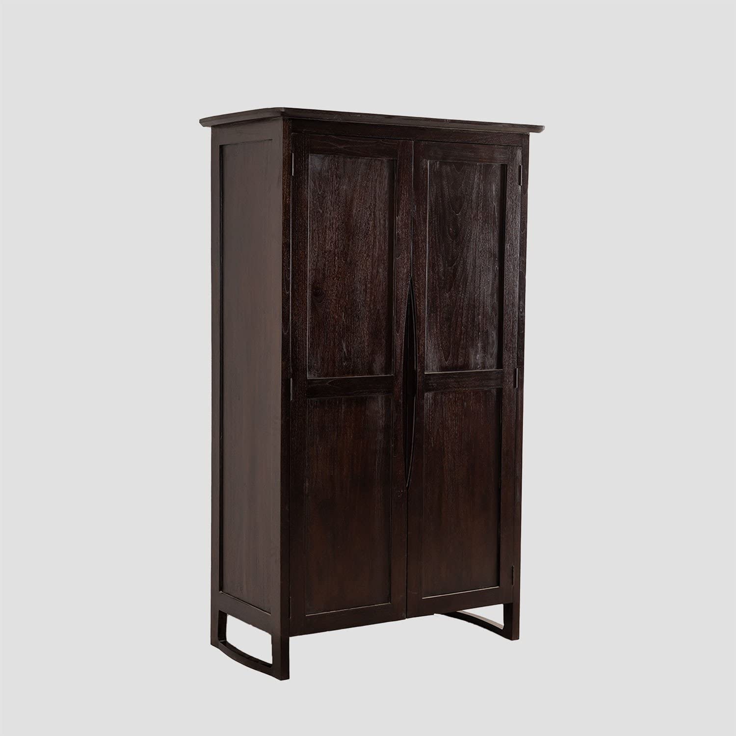 Sklum Somy armadio in teak legno scuro con ripiani