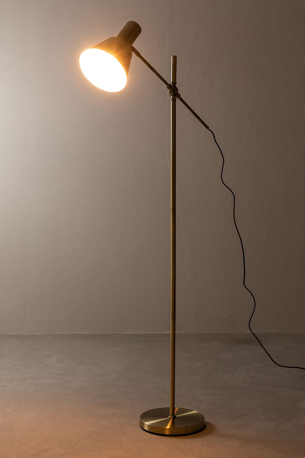 Sklum Yulen lampada terra ottone dorato E27 140 cm