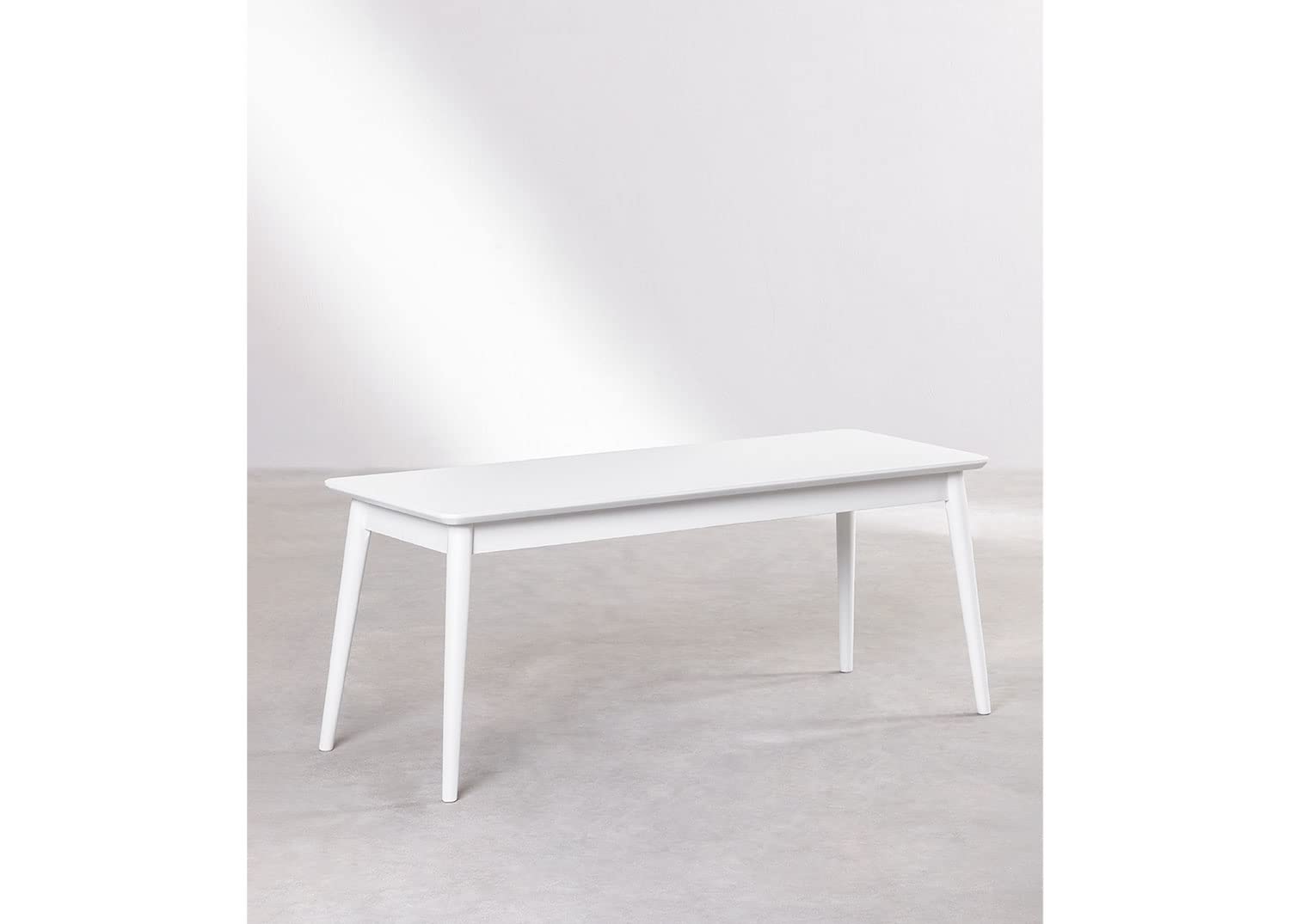 Sklum Betta panca in legno bianco 110 cm ingresso