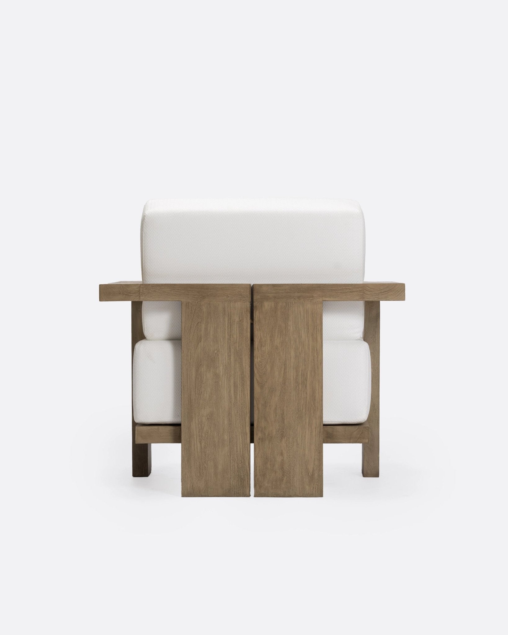 Bambua Panjang divano outdoor 1 posto bianco teak