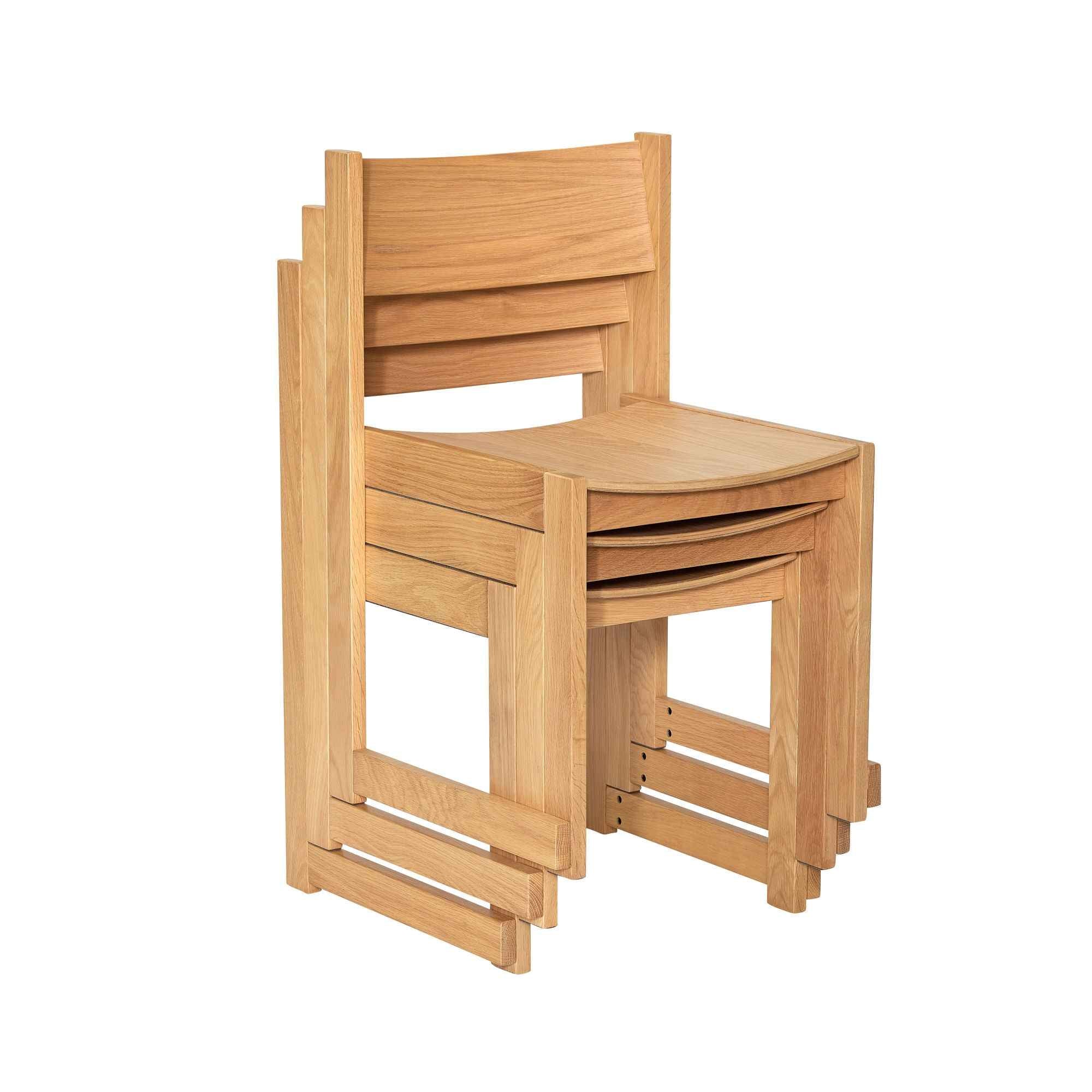 Bambua Forma Natural Sedia da Pranzo in Rovere