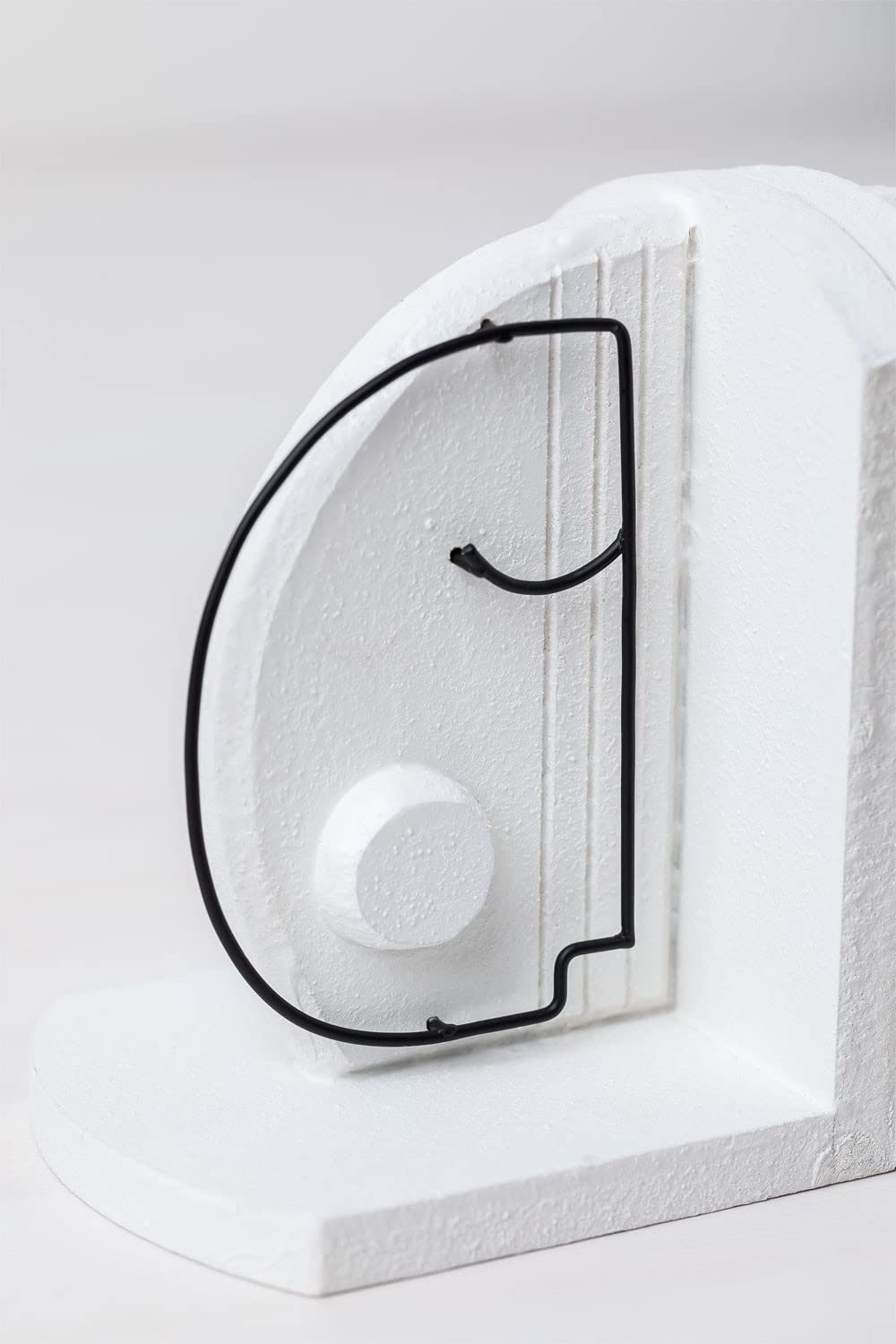 Sklum Adara Set 2 Fermalibri MDF Bianco Nero