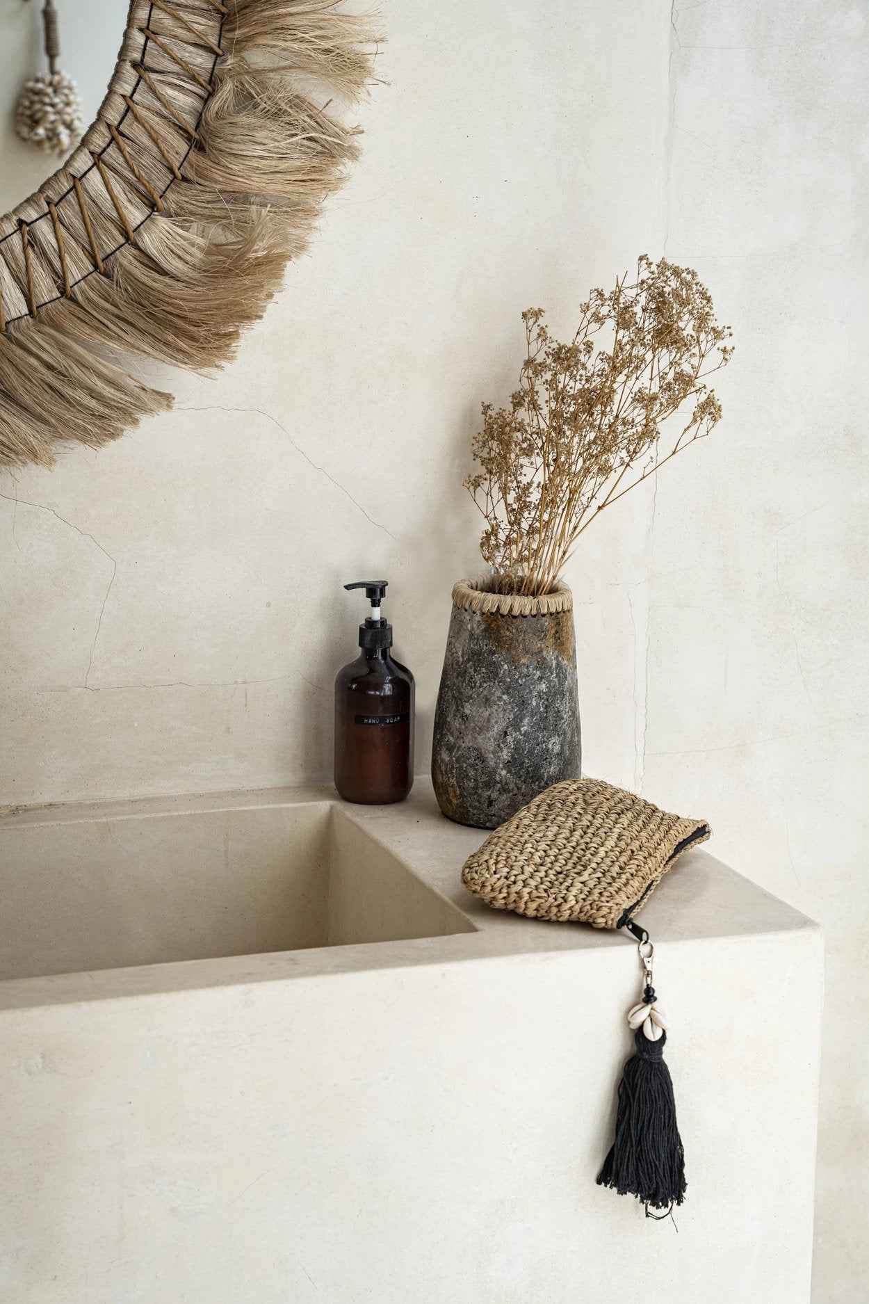 Bambua The Sneaky Vase vaso terracotta Grigio S