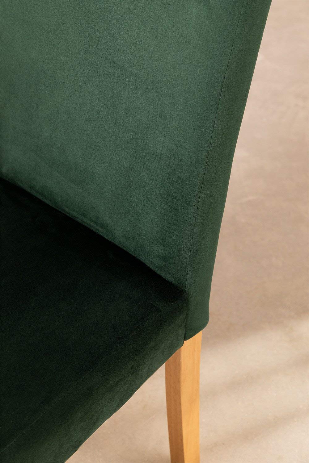 Sklum Cindy Sedie Sala da Pranzo Velluto Pack 2 Greenery