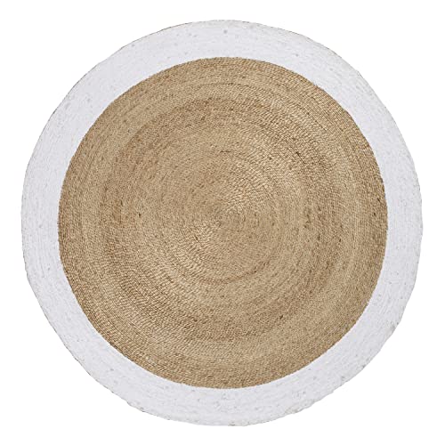 Sklum Dagna tappeto rotondo in iuta Ø150 cm bianco