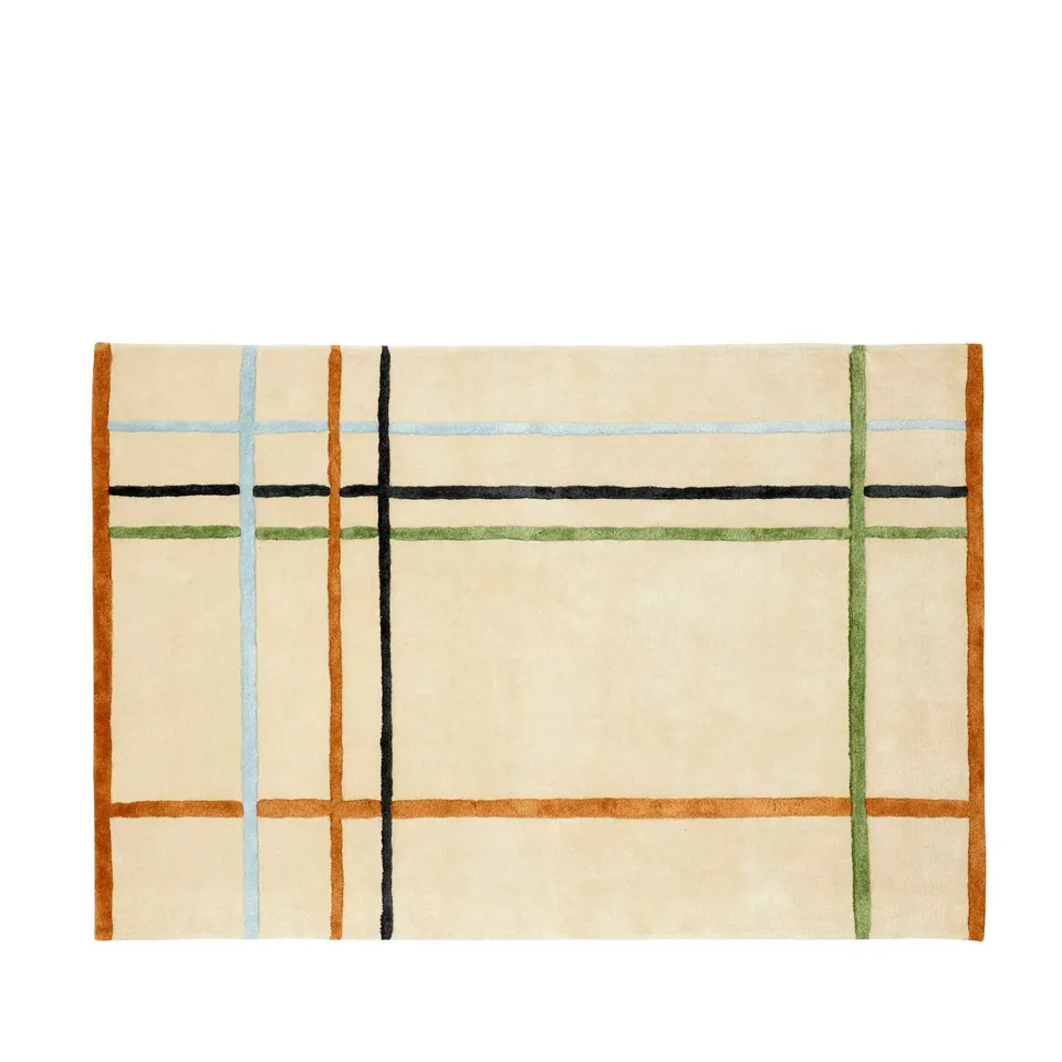 Bambua Fluffy Rug tappeto beige 120x180