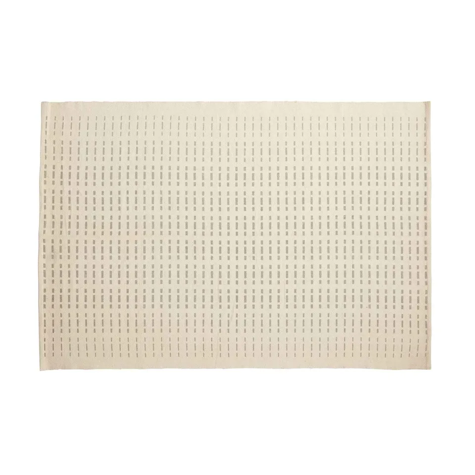 Bambua Pin tappeto cotone 120x180 beige grigio