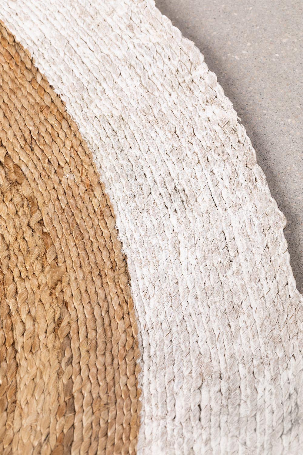 Sklum Dagna tappeto rotondo in iuta Ø150 cm bianco