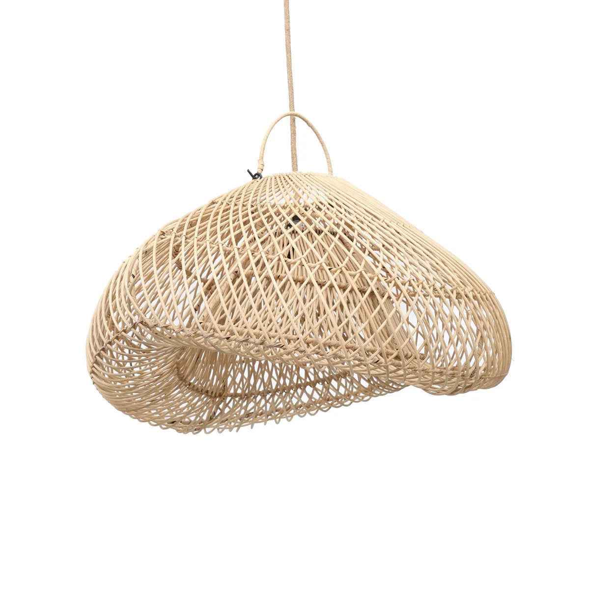 Bambua Cloud lampada a sospensione rattan naturale M