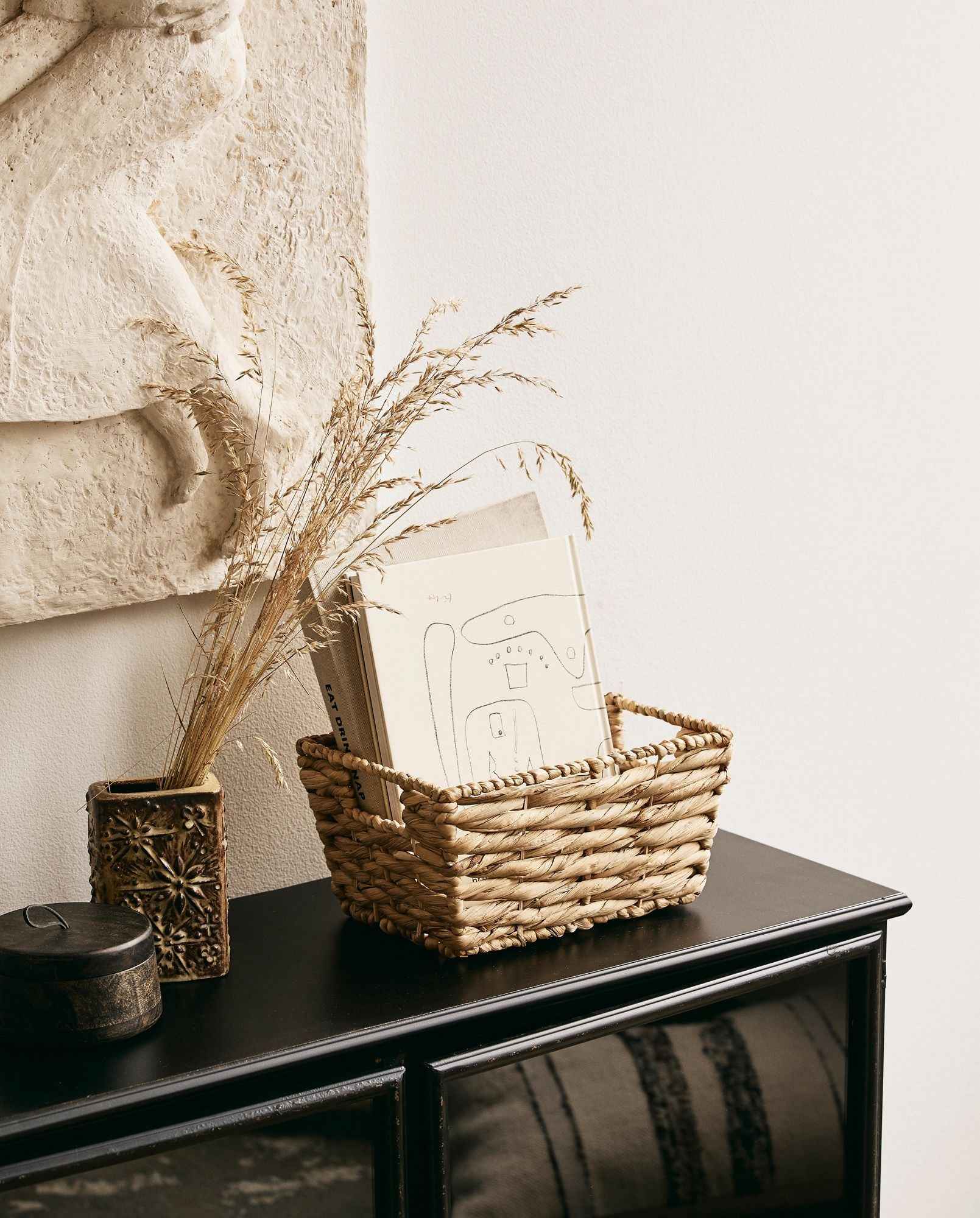 Bambua Borizo contenitore legno mango nero