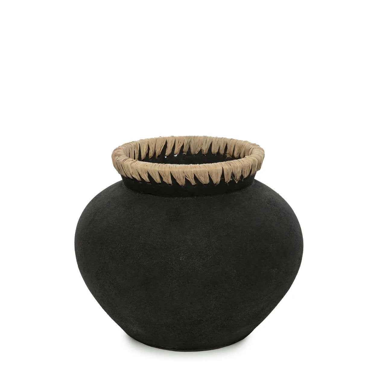 Bambua Styly vaso in terracotta nero M