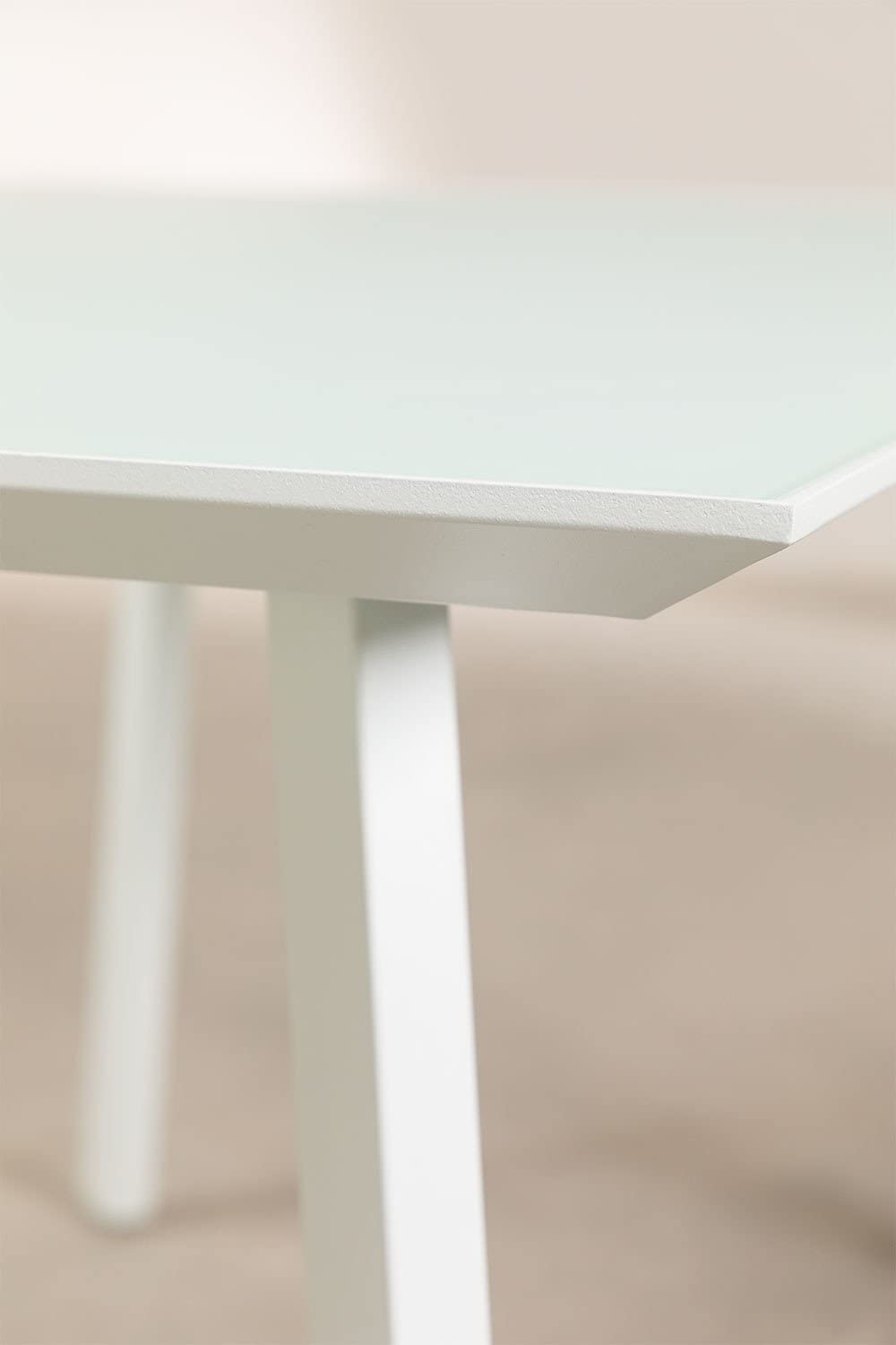 Sklum Adel tavolo da esterno vetro 160x90 bianco