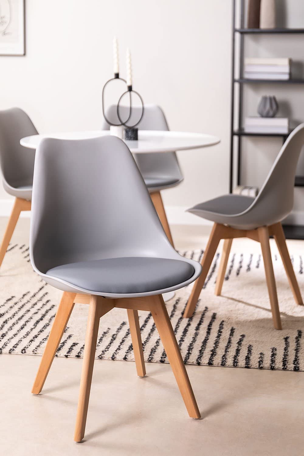 Sklum Nordiche Set 2 Sedie da Pranzo in Polipropilene
