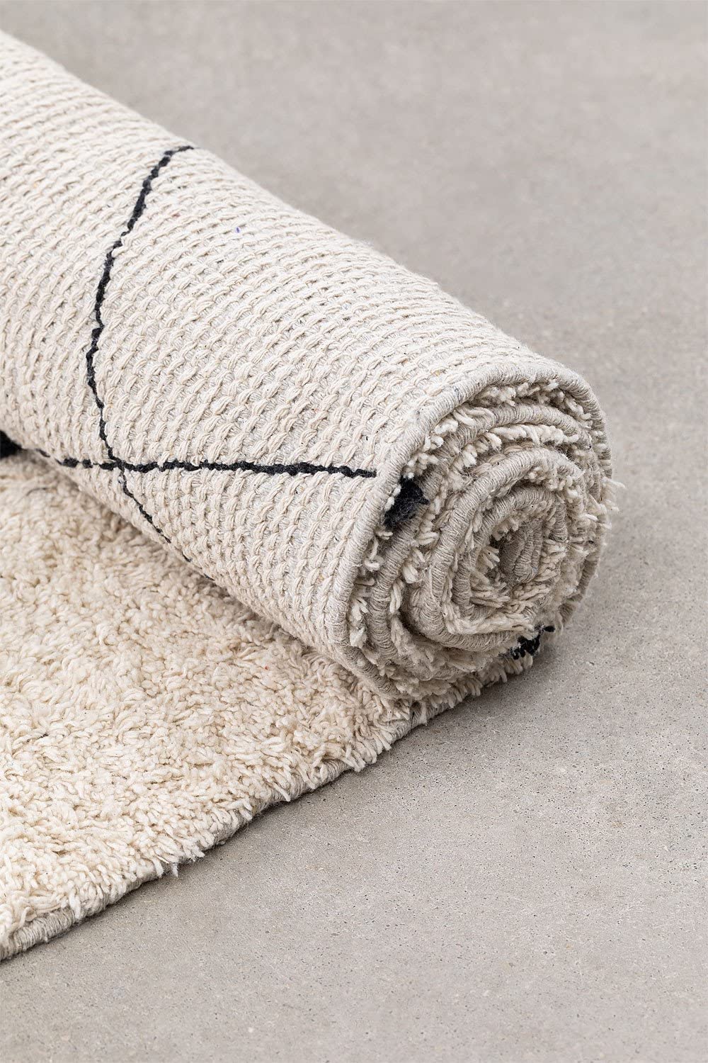 Sklum Fasy tappeto in cotone 180x150 cm beige crema