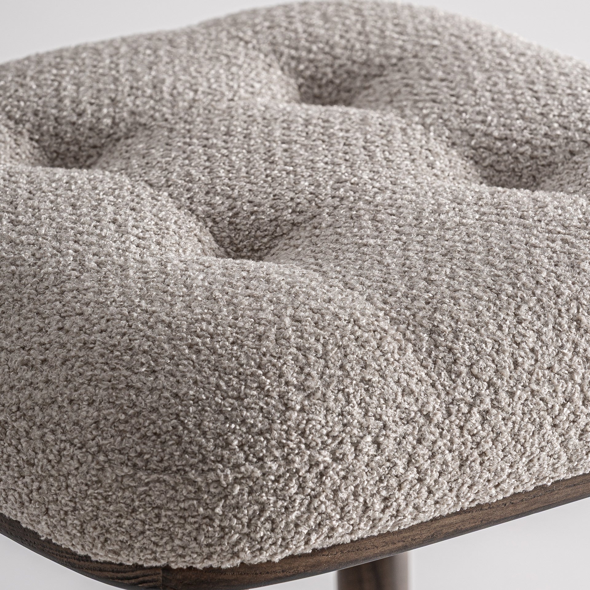 Bambua Zemst sgabello da cucina frassino bouclé