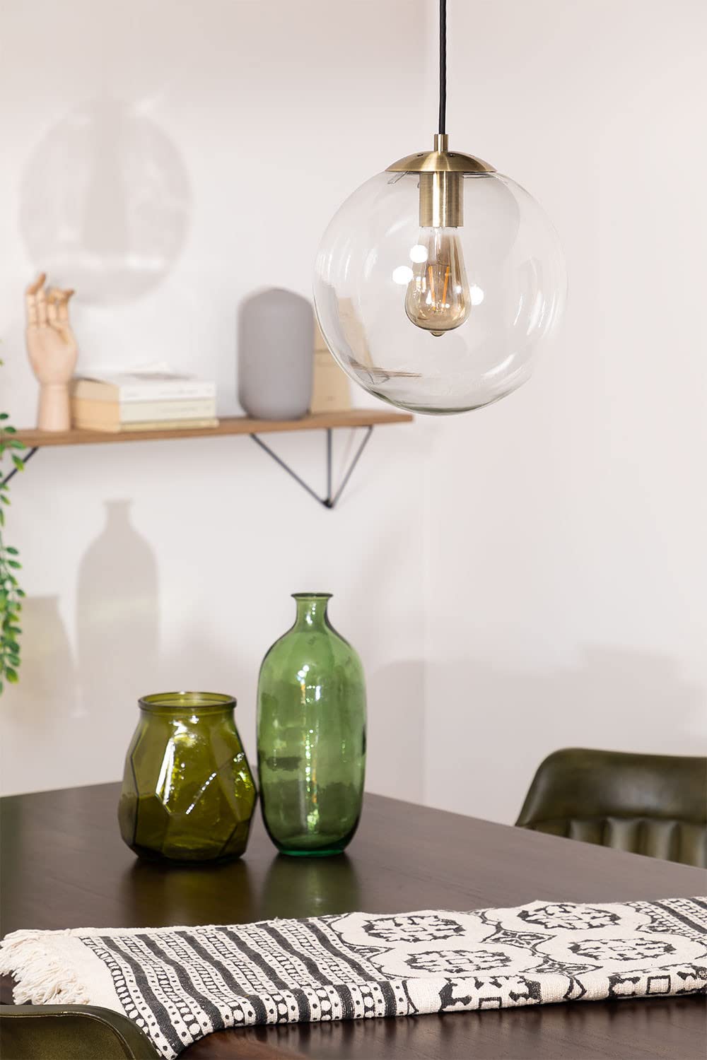 Sklum Boyi lampada a soffitto metallo vetro