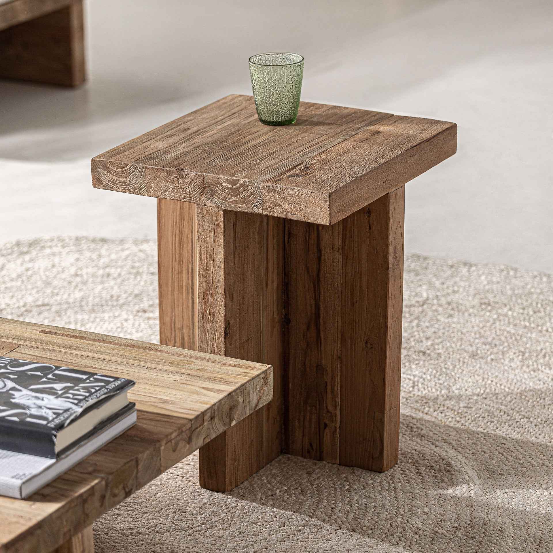 Bambua Pure tavolino teak riciclato interno esterno