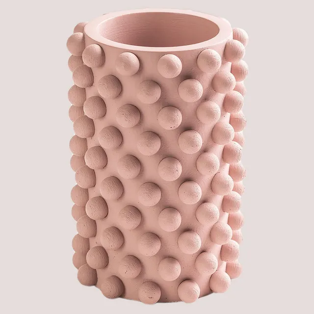 Sklum Roz Vaso in Cemento Rosa 19,5 cm