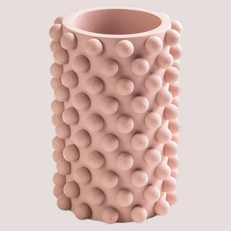 Sklum Roz Vaso in Cemento Rosa 19,5 cm