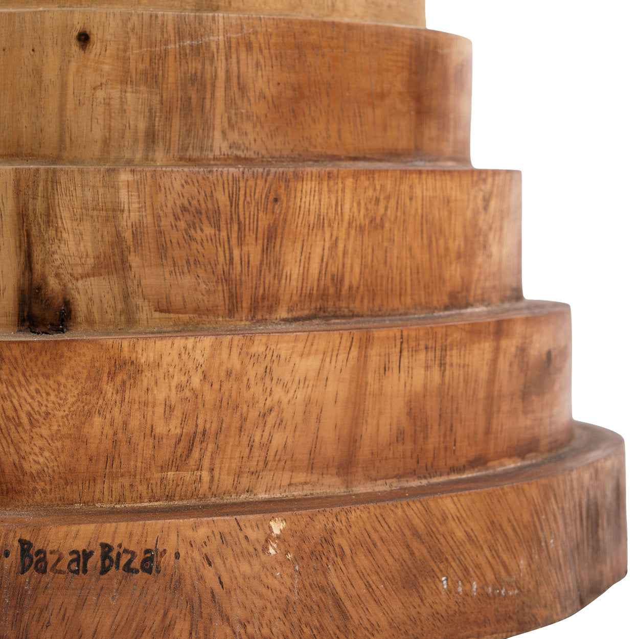 Bambua Mazu sgabello natural legno suar