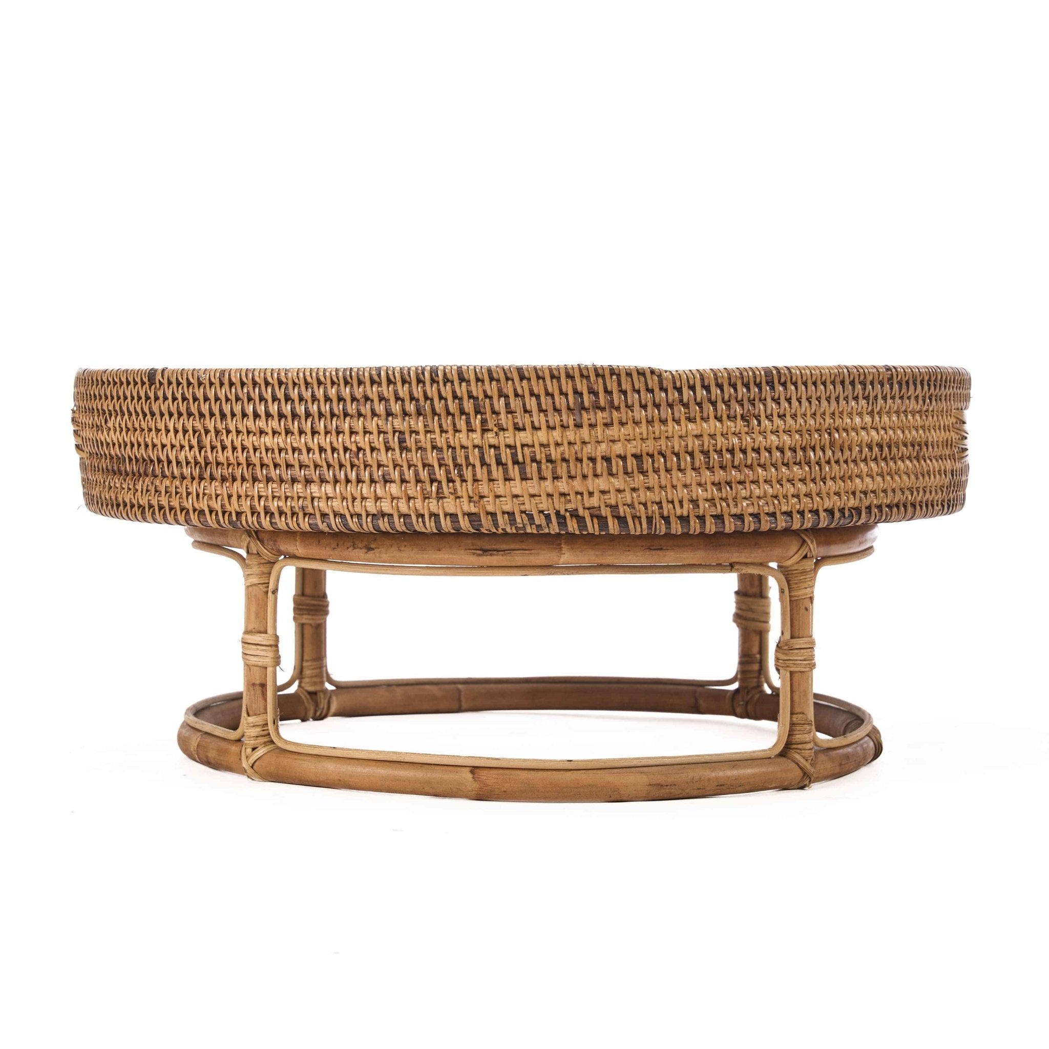 Bambua Rattan Rise vassoio marrone naturale 50 cm