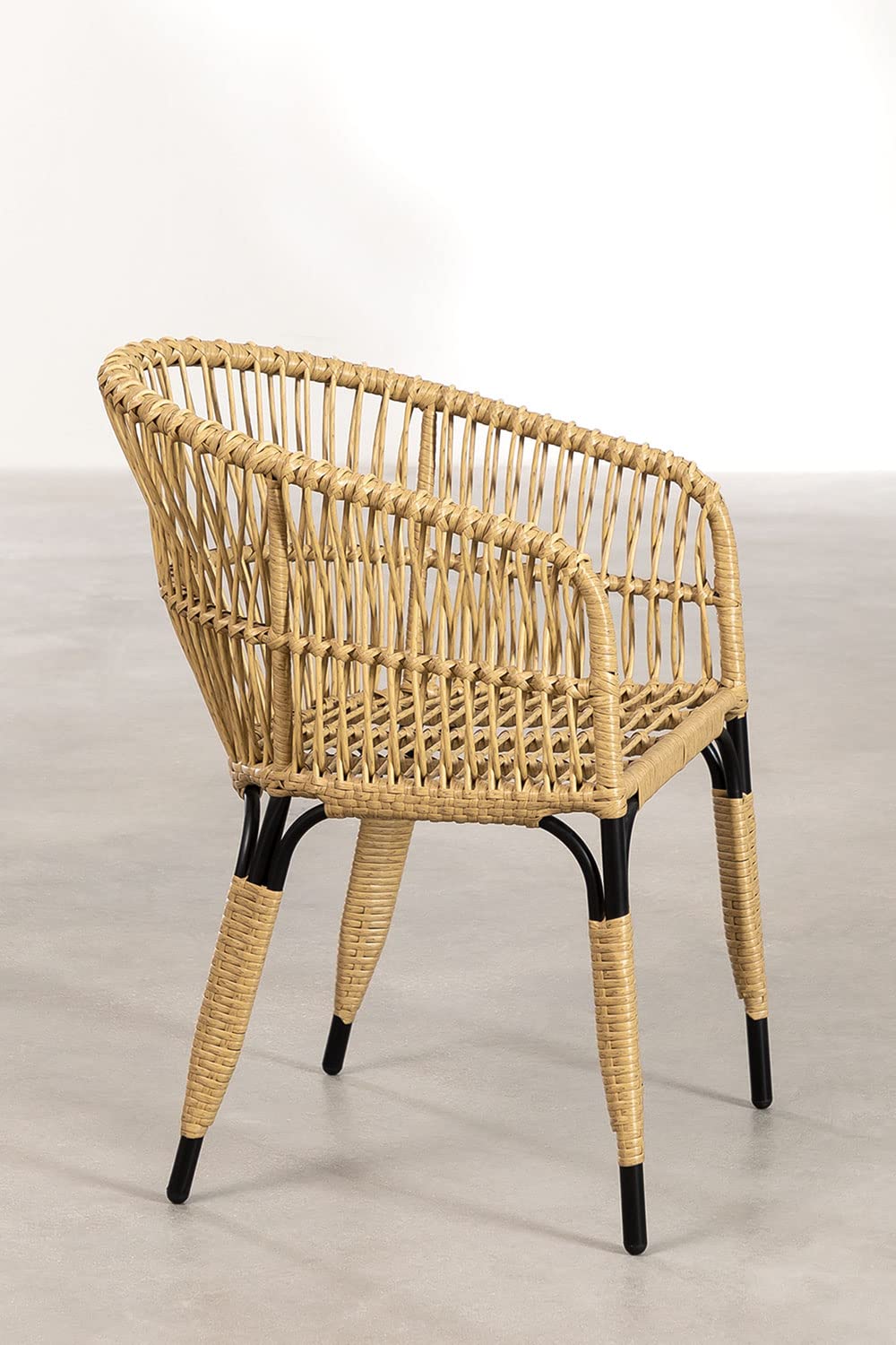 Sklum Garreth sedia da giardino rattan sintetico natural