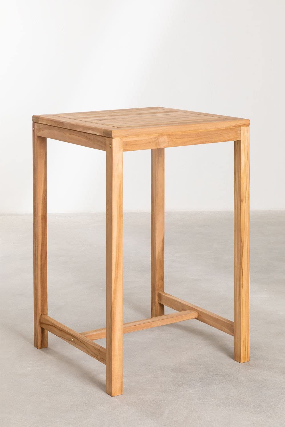 Sklum Pira Tavolo Alto da Giardino 70x70 in Teak