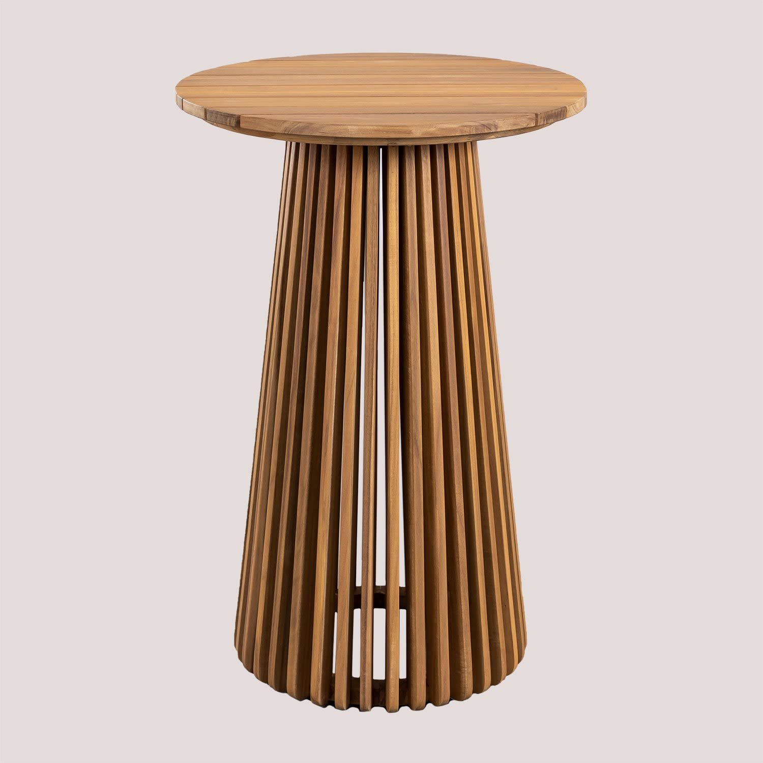 Sklum Mura tavolo alto da giardino rotondo Ø70 cm in acacia
