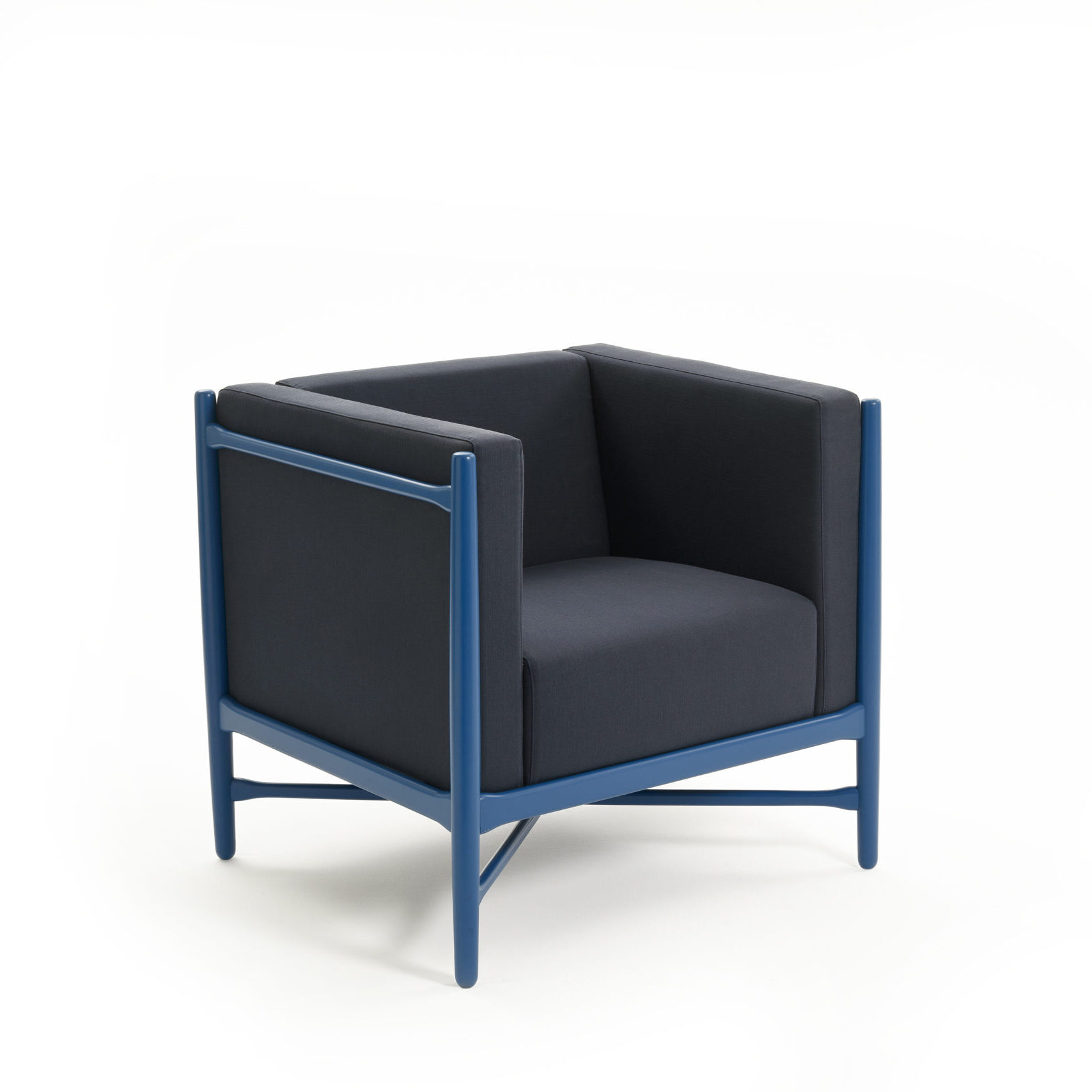 Colé Loka poltrona blu laccato nordica