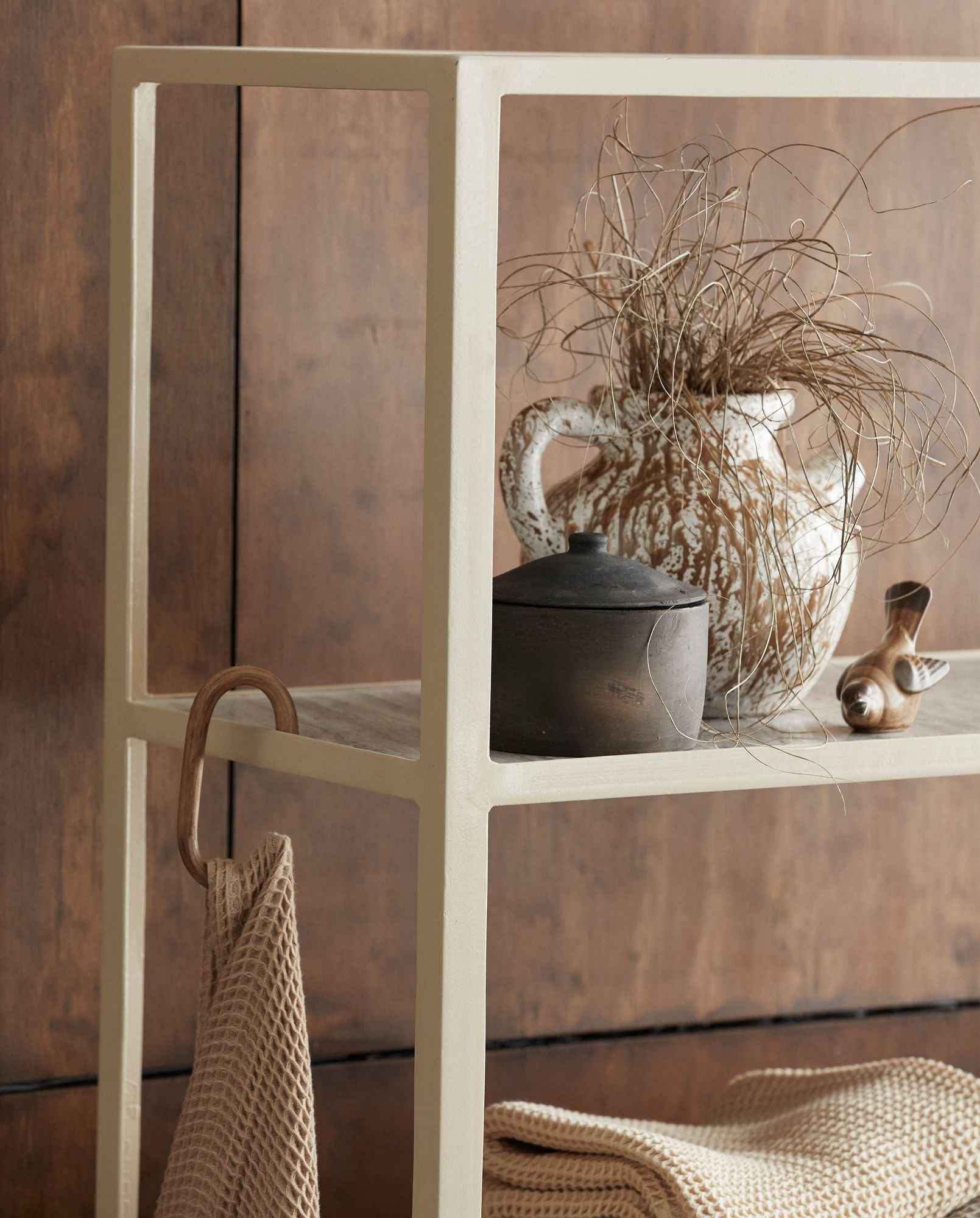 Bambua Juniper barattolo con coperchio terracotta nero