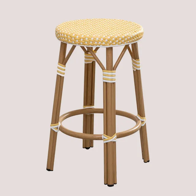 Sklum Alisa Bistro sgabello alto giardino 65,5 cm giallo