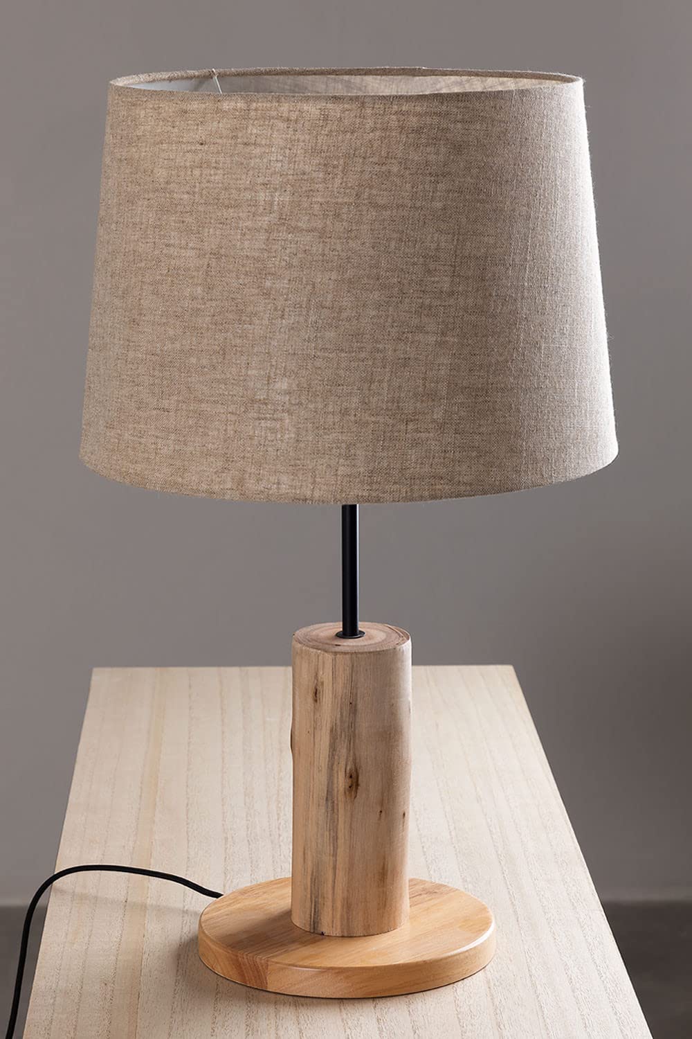 Sklum Ulga lampada da tavolo lino legno naturale