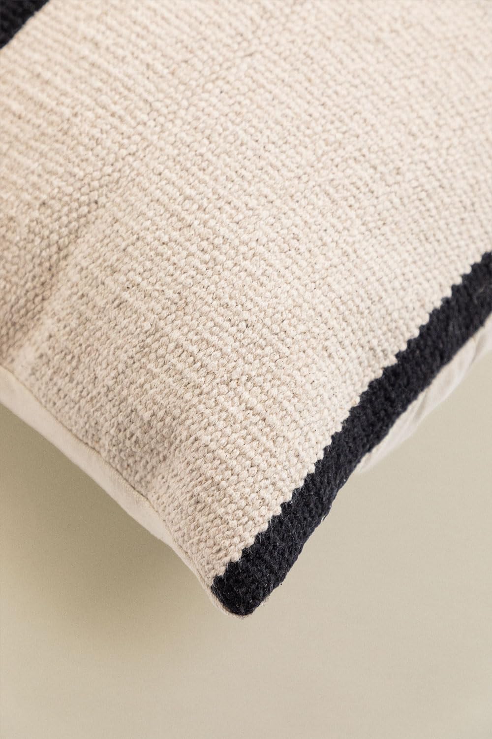 Sklum Corwin cuscino quadrato 45x45 bianco e nero cotone